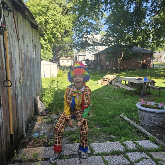 Circus Clown on the Town Child Costume - Picture 6 of 6